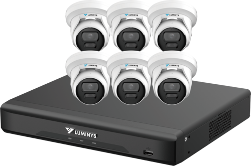 K56-8D1A2: 8 Channel LumiDeterrent 6 x 5MP Cameras