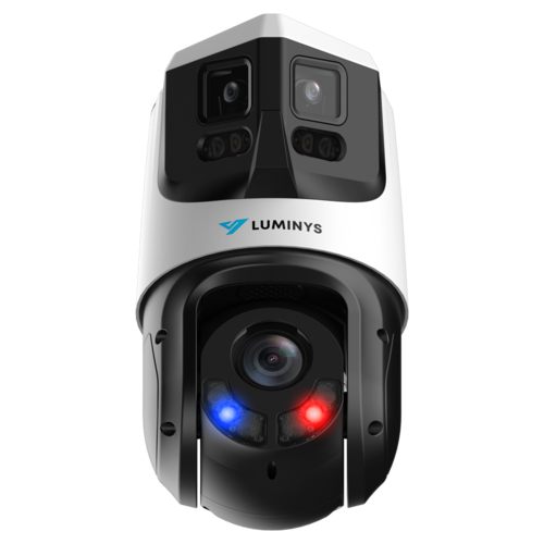 4MP Network 25x LumiDeterrent + Dual-stitched Lens Camera