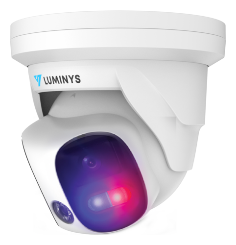 2 x 4MP Network LumiDeterrent Stitched Turret Camera (2.8 mm)