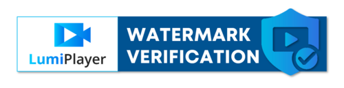 LumiPlayer Watermark Verification Banner Web
