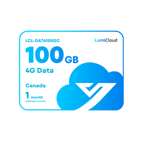 LumiCloud 4G Data 100GB Canada: 1 month