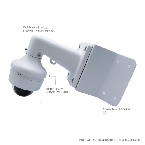N5D Domes corner Mount Combination