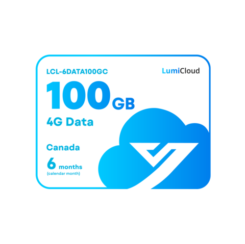 LumiCloud 4G Data 100GB Canada: 6 months