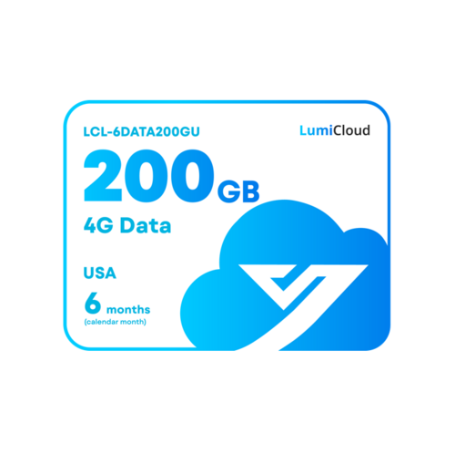 LumiCloud 4G Data 200GB USA: 6 months