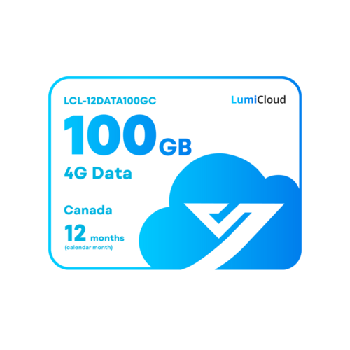LumiCloud 4G Data 100GB Canada: 12 months