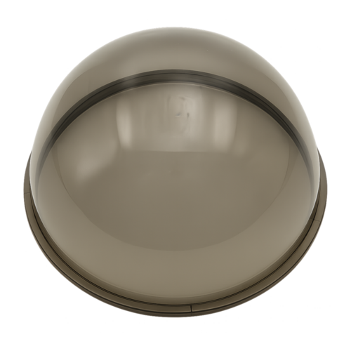 LUM-B01: Dome Smoked Polycarbonate Replacement Bubble (3.4 in.)