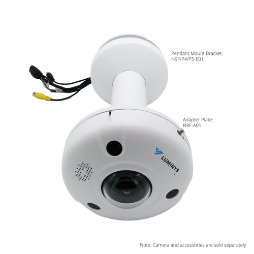 Fisheye 8MP and 12MP Pendant Mount Combo