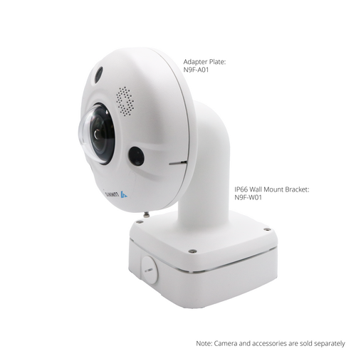 Fisheye 8MP and 12MP Wall Mount Combo