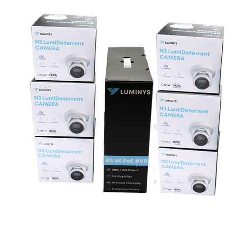 8 ch NVR_6 camera boxes combo