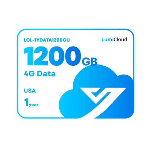 LumiCloud 4G Data 1200GB USA: 1 Year Data Plan